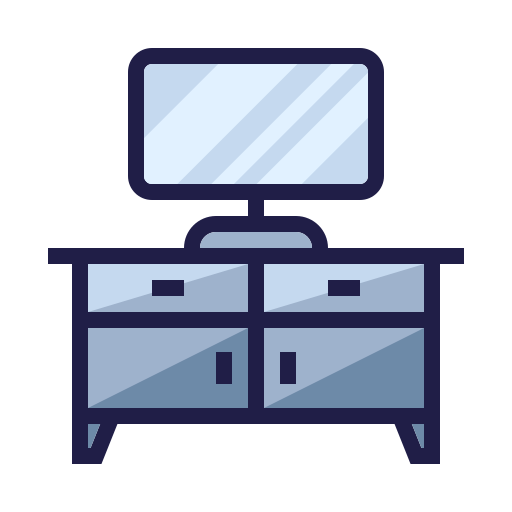 table de télévision Icône gratuit