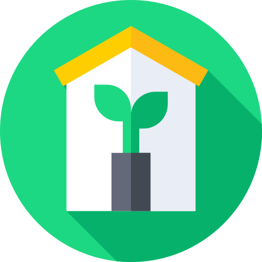 Eco house free icon