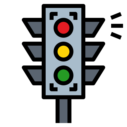 Traffic light Generic Outline Color icon