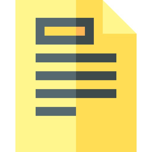 File Basic Straight Flat icon