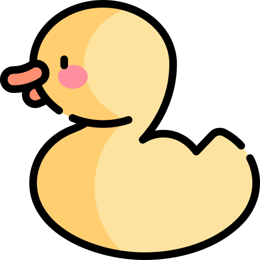 Duck Kawaii Lineal color icon