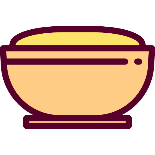 Mashed Potato Detailed Rounded Lineal Color Icon