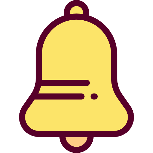 Bell Detailed Rounded Lineal color icon