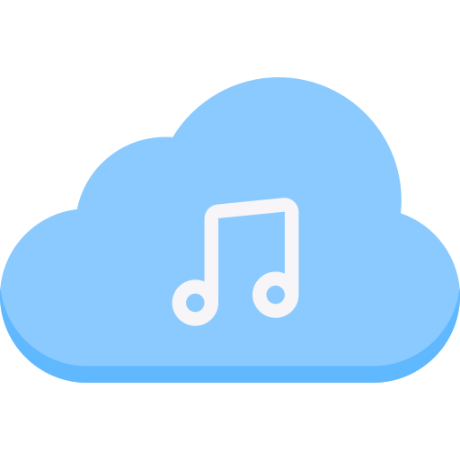 nube de música icono gratis