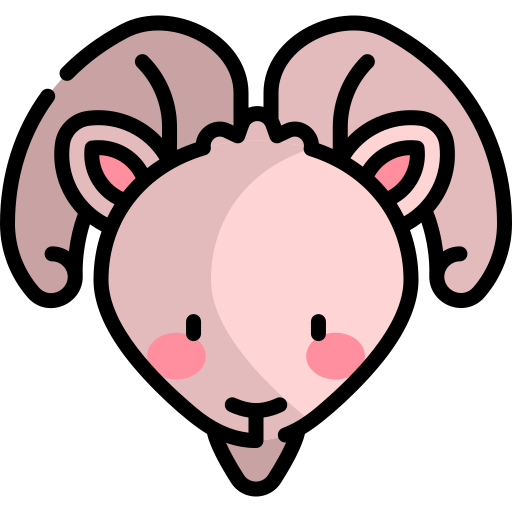 Ram Kawaii Lineal color icon