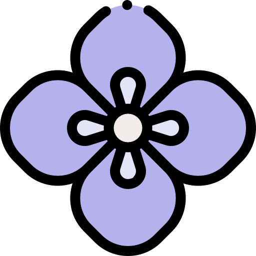 Flower Detailed Rounded Lineal color icon