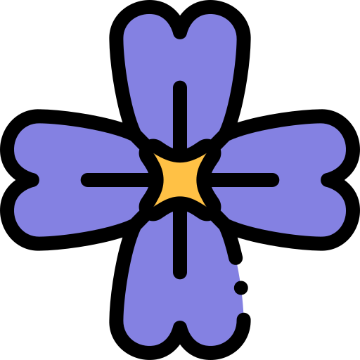 Flower Detailed Rounded Lineal color icon