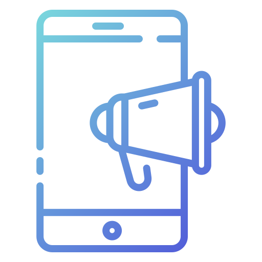 el marketing móvil icono gratis