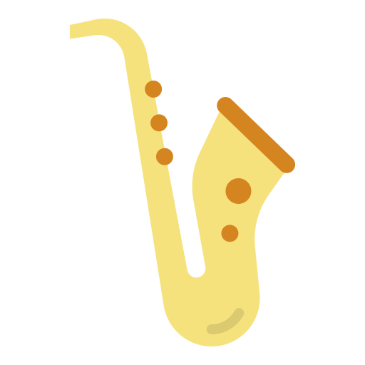 saxofón icono gratis