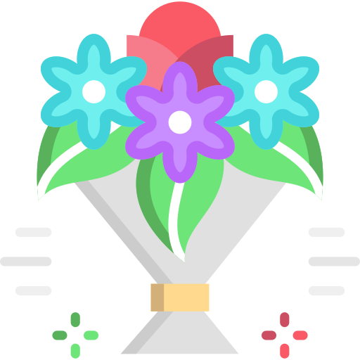 ramo de flores icono gratis