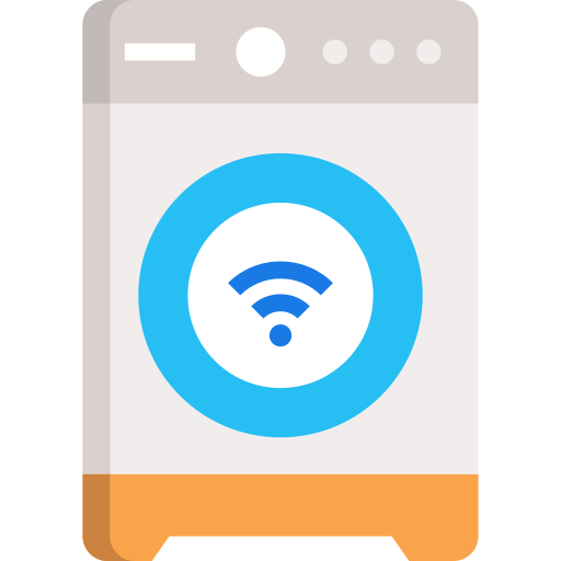lavadora inteligente icono gratis