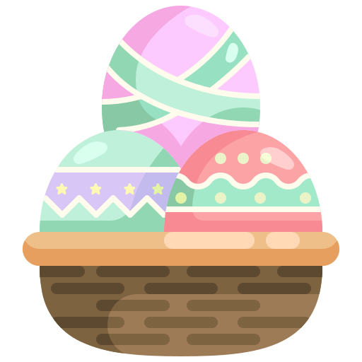 huevos de pascua icono gratis