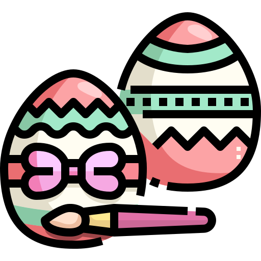 huevos de pascua icono gratis