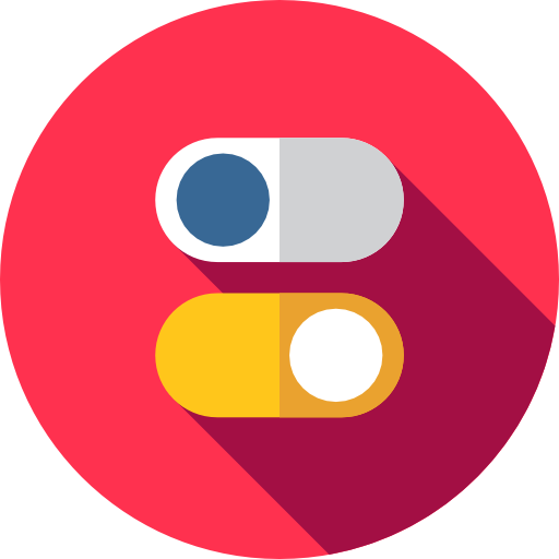 controles deslizantes icono gratis