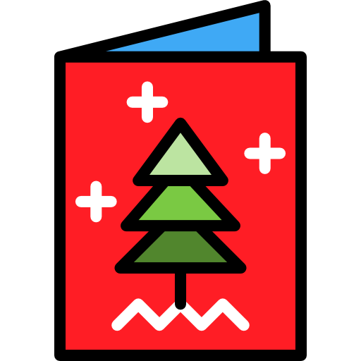 Christmas card Special Lineal color icon
