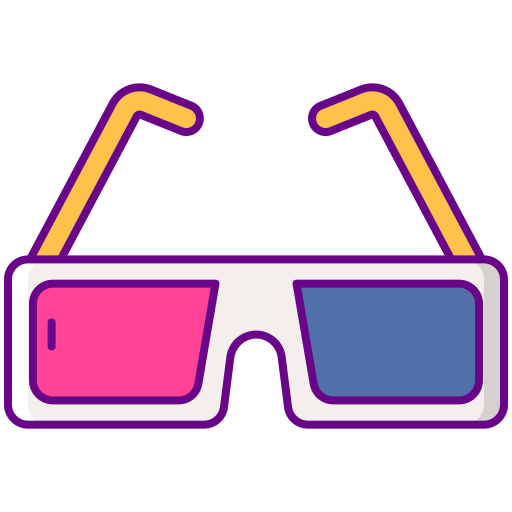 gafas 3d icono gratis