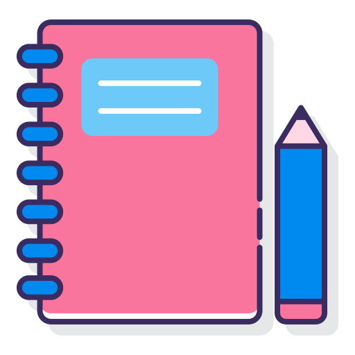 Diary Flaticons Lineal Color icon