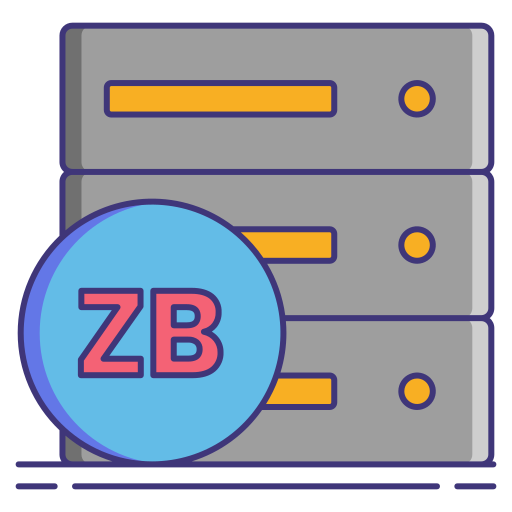 zettabyte icono gratis