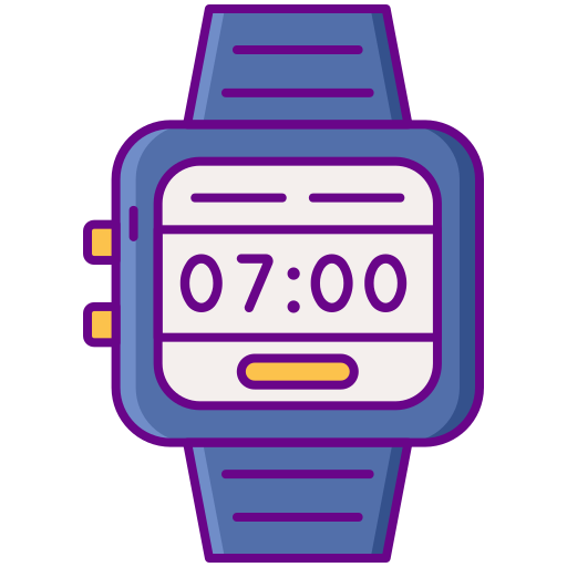 reloj digital icono gratis