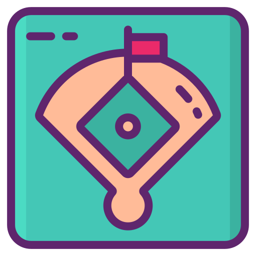 terrain de baseball Icône gratuit