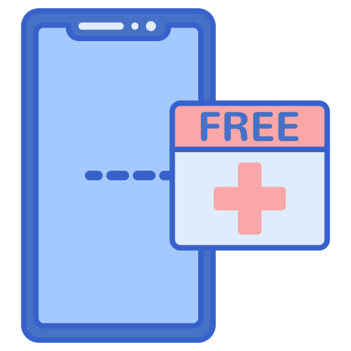 aplicación médica icono gratis