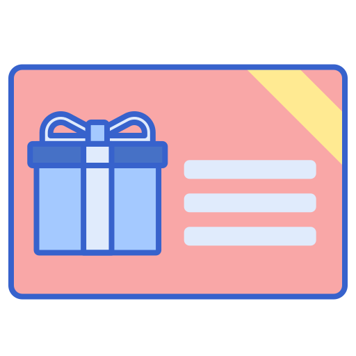 tarjeta de regalo icono gratis