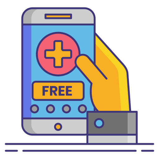 aplicación médica icono gratis