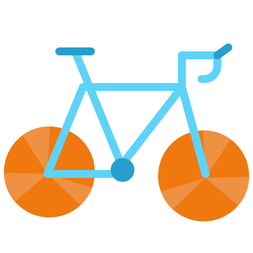 bicicleta de estrada grátis ícone