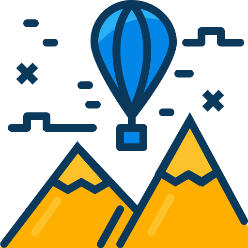 globo aerostático icono gratis