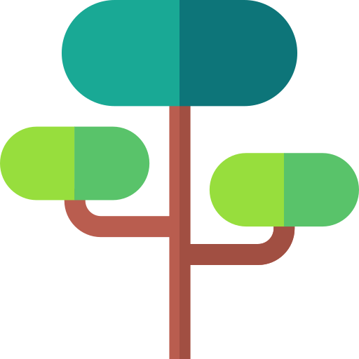 Tree Basic Straight Flat icon