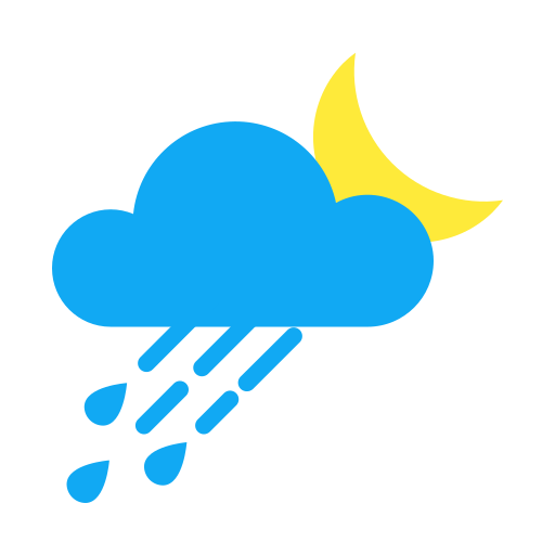 Night rain - Free weather icons