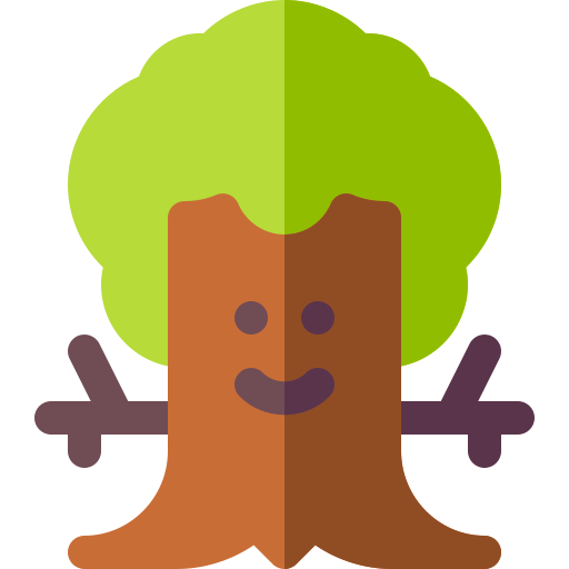 Tree people Basic Rounded Flat icon