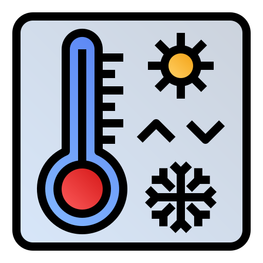 control de temperatura icono gratis