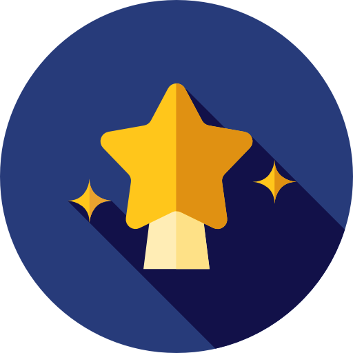 Star Flat Circular Flat icon