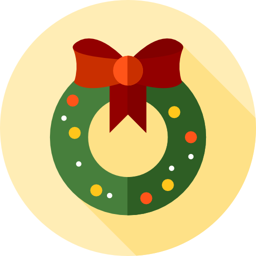 corona de navidad icono gratis