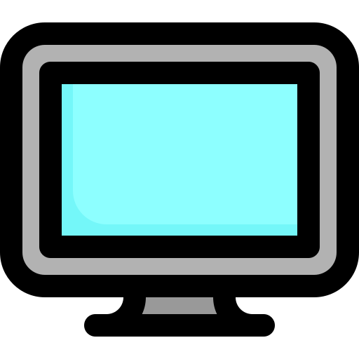 monitor de televisión icono gratis