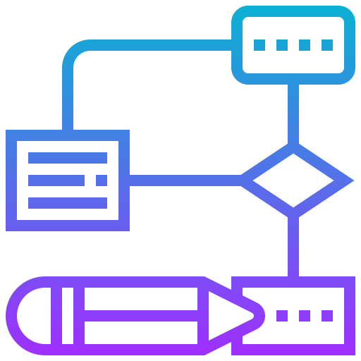 diagrama de flujo icono gratis