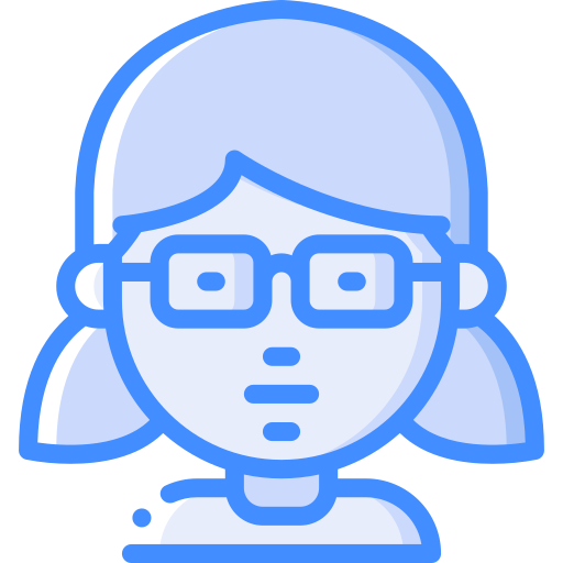 Girl Basic Miscellany Blue icon