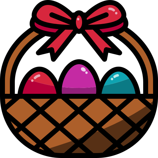 huevo de pascua icono gratis