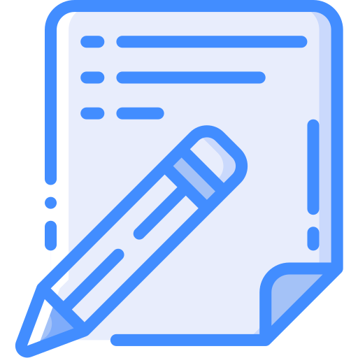 Pencil Basic Miscellany Blue icon