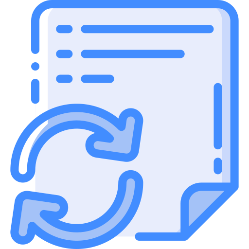 Sync Basic Miscellany Blue icon