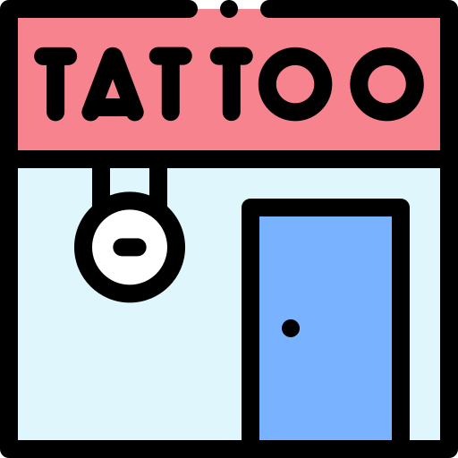 estudio de tatuajes icono gratis