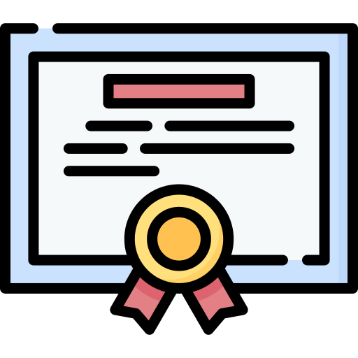 Certificate - Free education icons