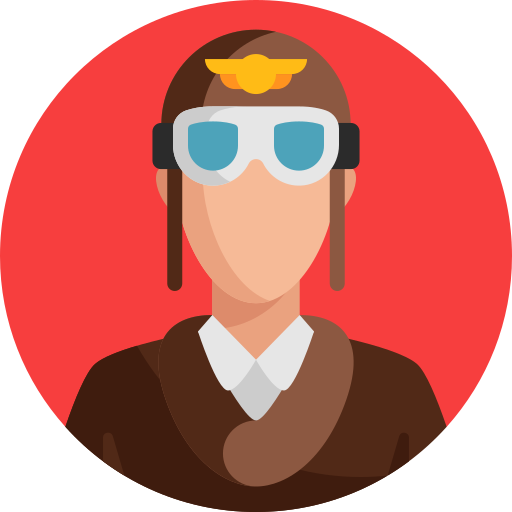 Aviator Detailed Flat Circular Flat Icon