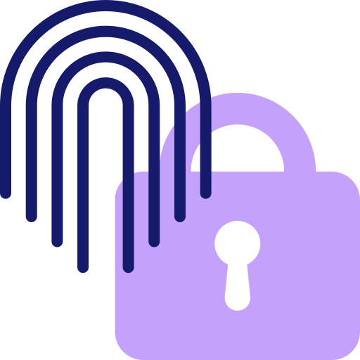 huella dactilar icono gratis