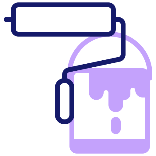 Малярный валик бесплатно иконка