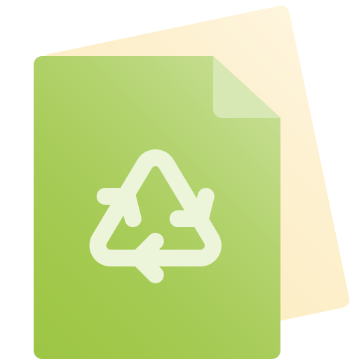 papel reciclado icono gratis