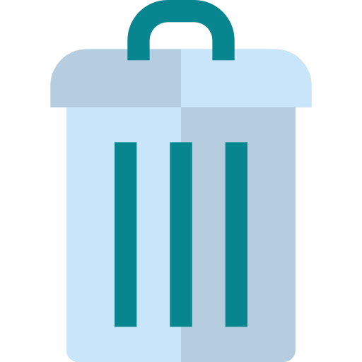 Garbage Basic Straight Flat Icon