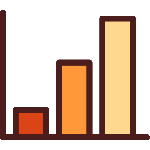 gráfico de barras icono gratis