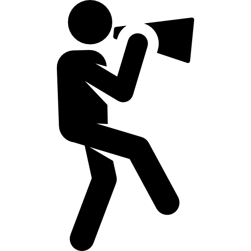 megaphone man icon